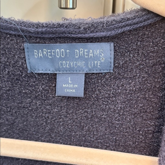 Barefoot Dreams Charcoal Hooded Cardigan - Picture 2 of 4